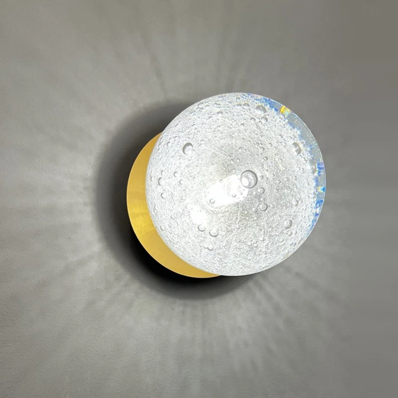 Bubble glass porch light fixture